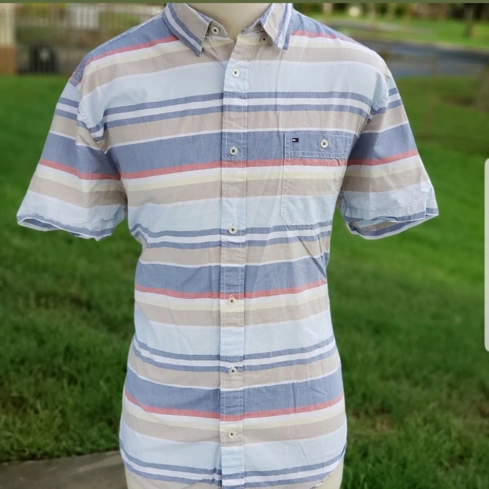 Tommy Hilfiger Mens M Dress Shirt Classic Fit